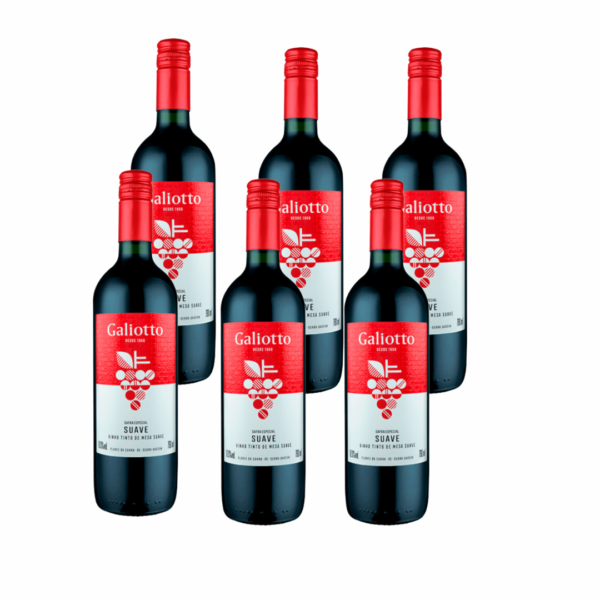 Galiotto Tinto Suave de Mesa 6x750ml